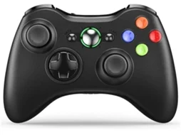 Controlador Sem Fio para Xbox 360/Windows, Preto