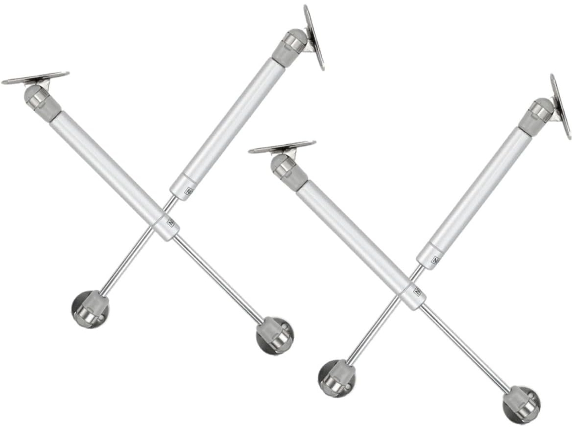 Conjunto De 4 Dobradiças Armário Com Haste Pressão A Gás E Suporte