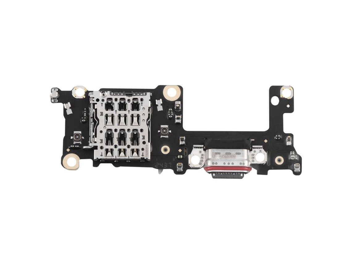 Conector de Carregamento e Leitor de Cartão Sim para Oneplus 13 Preto AQUAFORGE