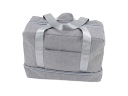 Cesto de Roupa Suja de Algodão com Tubarão 30x27cm S/MARCA