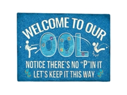 Placa Decorativa De Regras Para Piscina