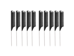Conjunto De 10 Pentes De Dentes Finos Com Cauda De Rato Para Cabeleireiro