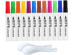 Marcadores De Tinta Flutuantes Para Crianças, Plástico Apagável