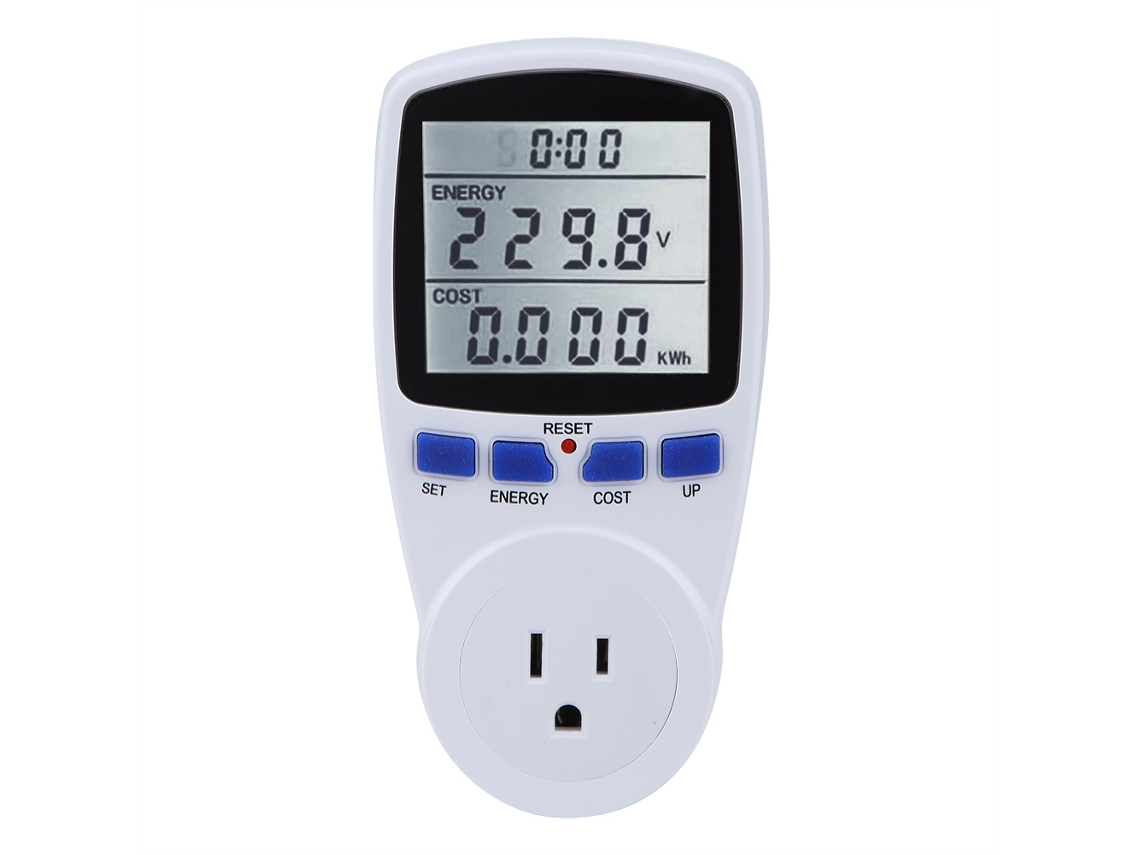 Laxiscreed Tomada De Medição De Energia Inteligente 120v Com Retroiluminação Branca