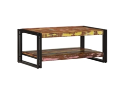 Coffee Table, Coffee Tables Vidaxl Multicolor Madeira Recuperada (100 X 50 X 35 Cm)