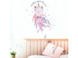 Plume Dreamcatcher Adesivos Muraux Pour Chambre Salon Canapé Tv Fond Mur Décor Amovible Vinyle Adesivos Muraux Fonds D'écran