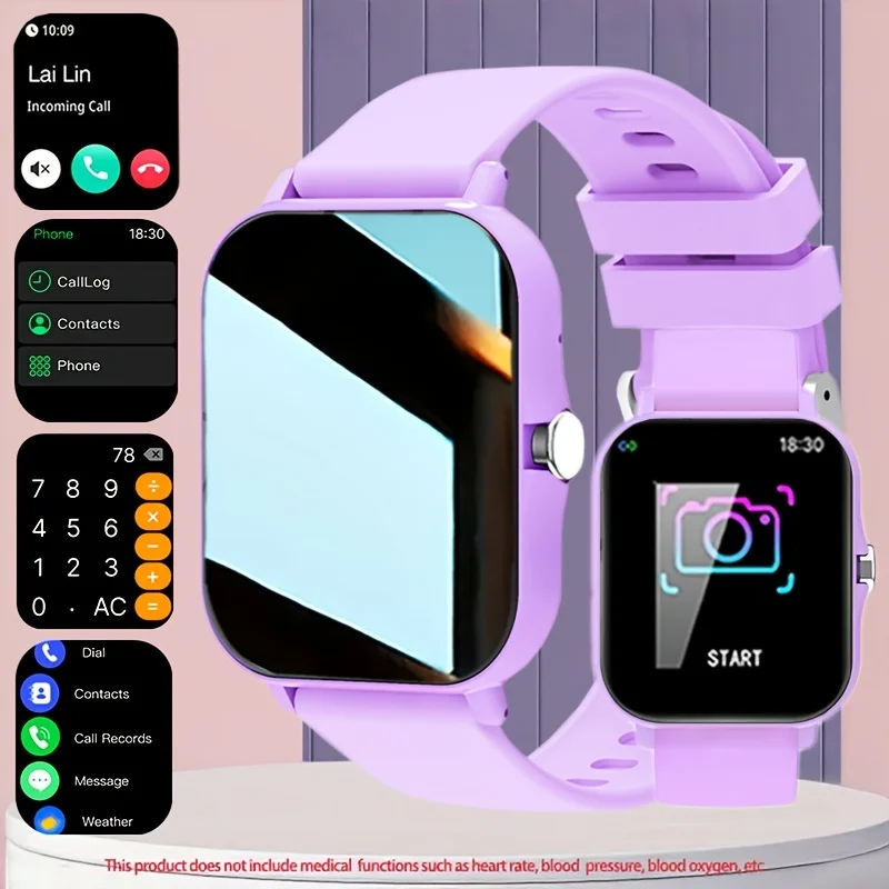 (roxo) Smartwatch Unissex, Compatível Com Sistemas Ios E Android.