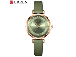 Relógio MDUG de Luxo Feminino, Pequeno, Elegante, Mostrador Dourado e Branco