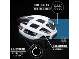 Capacete Inteligente Para Ciclismo, Unissex, Com Farol Dianteiro, Luz Traseira, Alerta De Emergência Sos E Fone De Ouvido Sem Fio. Bateria De Lít