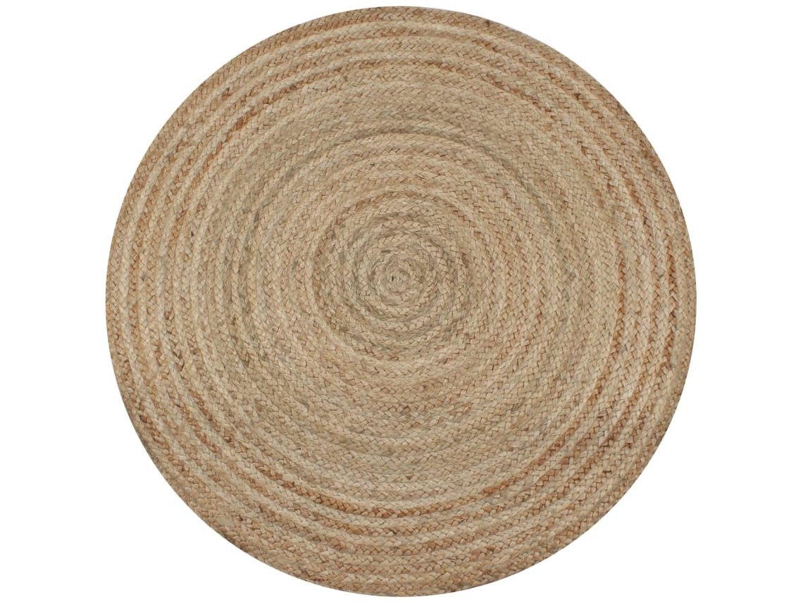 Area Rug, Area Rugs Vidaxl Bege Juta (120 Cm)