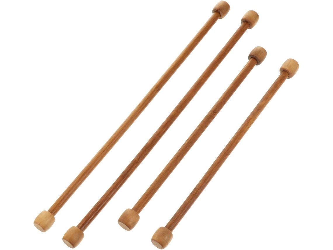 Kichouse Kit de 4 Varetas de Bambu para Pendurar na Parede, Horizontais, Lisas e Estáveis, Acessórios Artesanais para CHABERLU