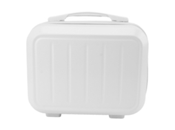 Estojo de Maquiagem Abs 14 Polegadas Viajem Toalheiro Bolsa Feminina Branco Grande Capacidade
