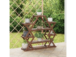 Vidaxl Suporte De Plantas 110x25x105 Cm Madeira De Abeto Maciça