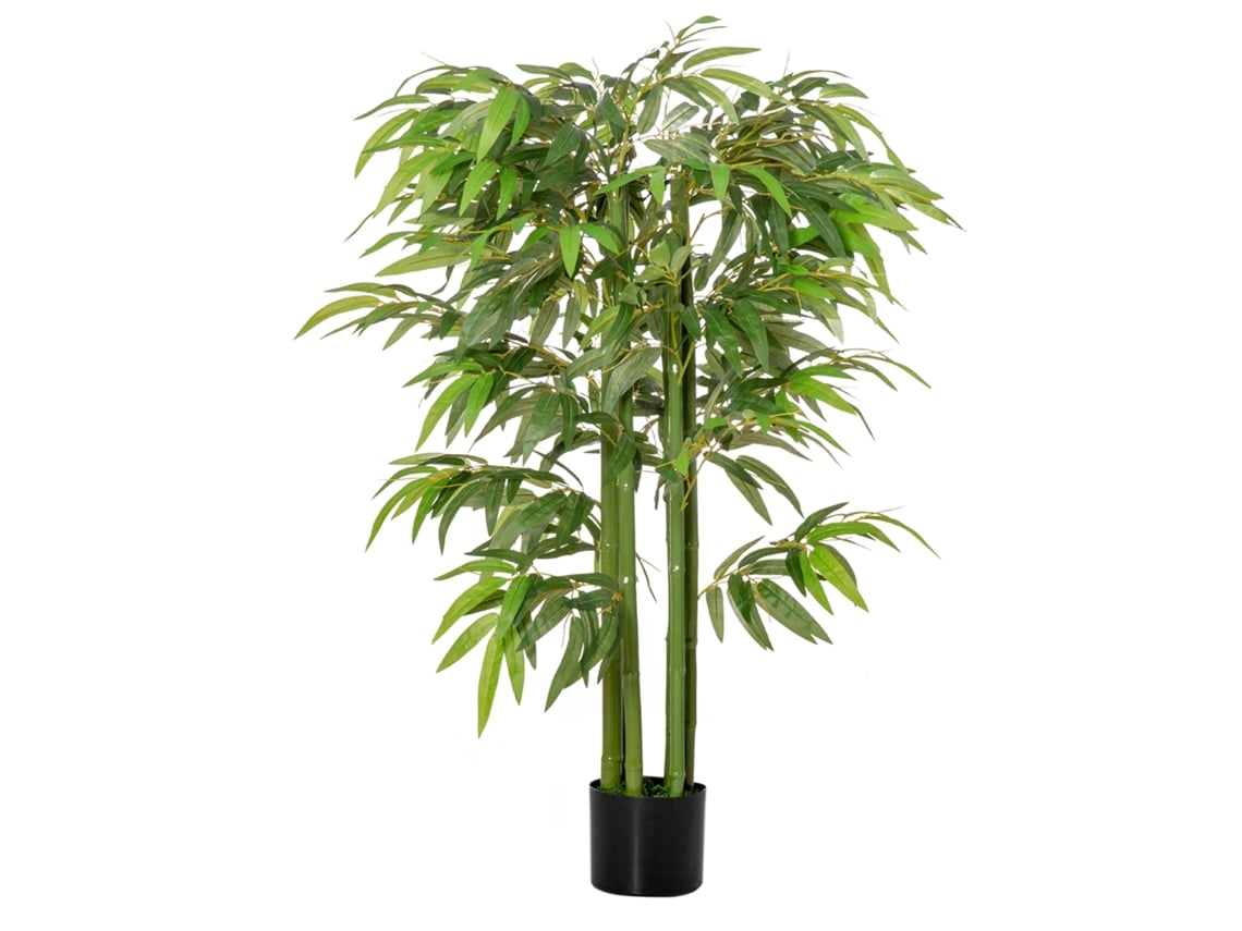 Bambu Artificial Grande, 140 Cm, Planta Artificial, Plantas Artificiais De Plástico Em Vaso, Bambu Artificial Com 780 Folhas, Parece Real. Zkaka
