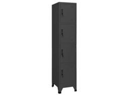 Vidaxl Cacifo 38x45x180 Cm Aço Antracite
