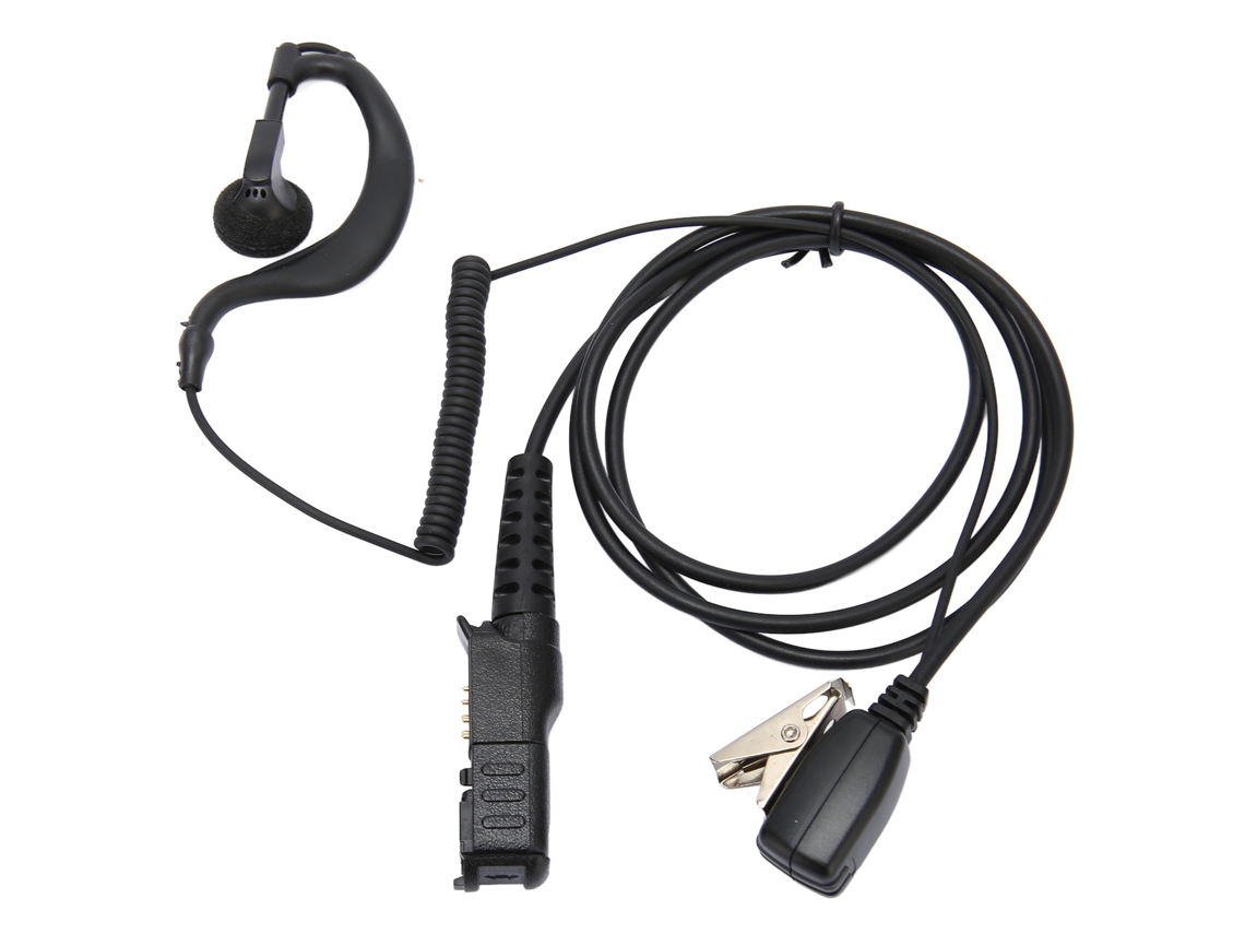 Fone Mali em Forma de G com Cabo PU e Microfone Ptt para Rádios Xpr3500e, Xpr3300, Xpr3000, Xir P6620
