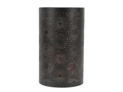 Abajur Oco de Metal Moderno S/MARCA com Desenho Gravado para Lâmpada E27 E26