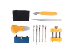 Kit de Ferramentas para Reparo de Relógios com Abridor de Caixa e Suporte Ajustável