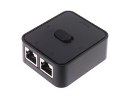 Switch De Rede Gigabit De 2 Portas Rj45 Cat 5/6 Lan Hub, Preto, Tamanho Único. Aquaforge