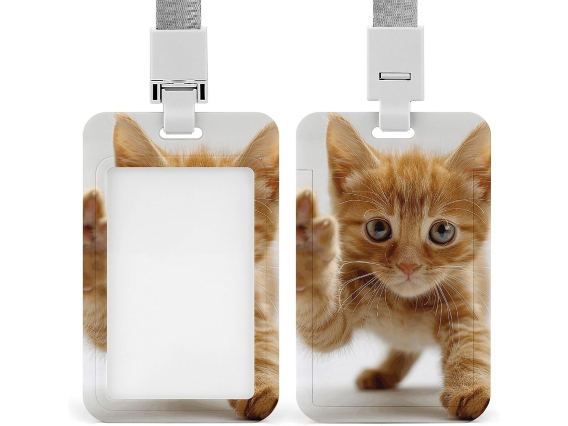 Porta Crachá Extensível, Personalizável, A Prova D Água E Com Proteção Crachás, Ideal Funcionários De