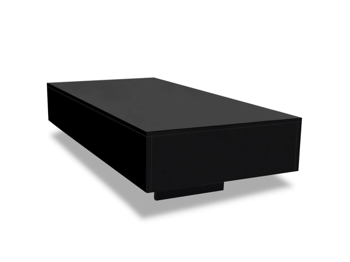 Coffee Table, Coffee Tables Vidaxl Preto Mdf (n/a)