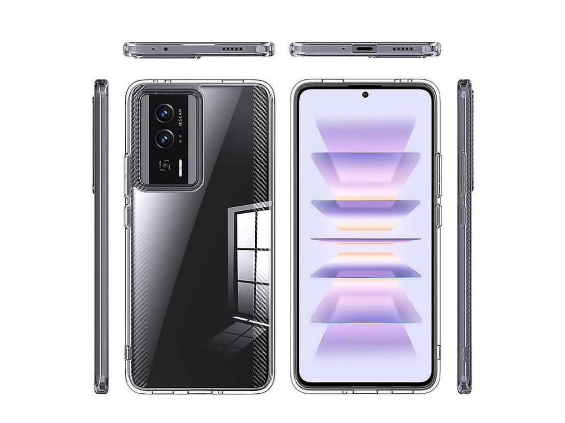 Capa Transparente Compatível com Redmi K60 6.67 Polegadas com Design Antichoque e Anti impressões Digitais