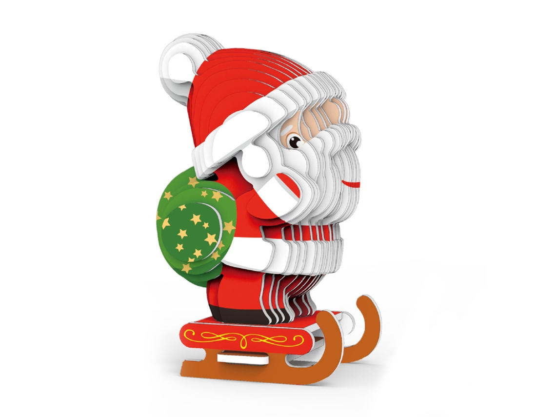 Laxiscreed Puzzle 3d De Natal Para Crianças, Diversão Estéreo E Fácil De Montar
