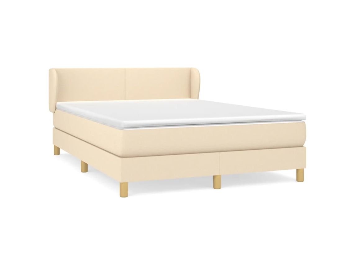 Box Spring Bed, Box Spring Beds Vidaxl Creme Tecido (140 X 200 Cm)