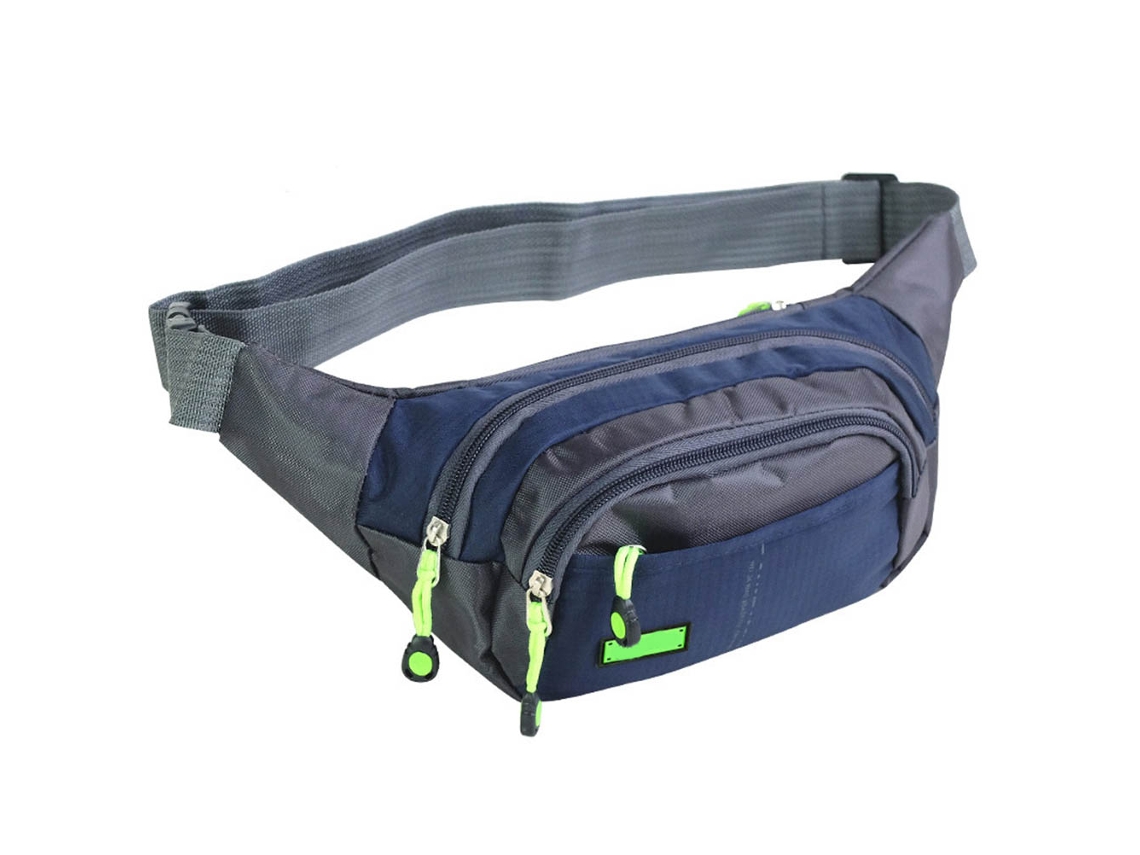 Bolsa de Cintura AQUAFORGE impermeável com bolsos porta celular e zíper leve para caminhada