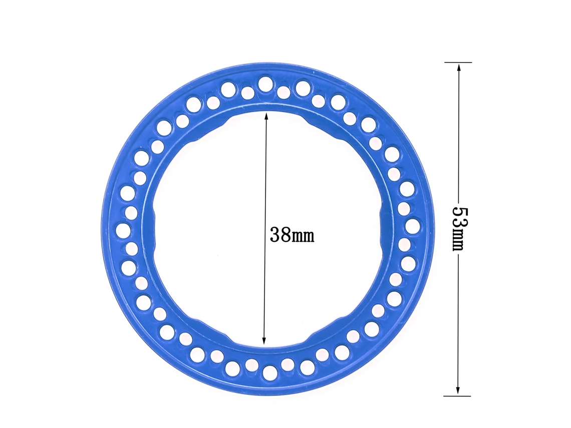 Aro De Roda Beadlock Laxiscreed 1.9" Azul Para Crawler 1:10 Resistente E De Alta Durabilidade