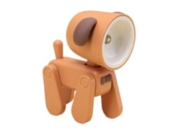 Rebe lâmpada Led de Leitura Recarregável com Braços Flexíveis Luz Suave Anti piscante Cachorro Cartoon Mini Noite Mesa Cachorro Pequeno Naranja