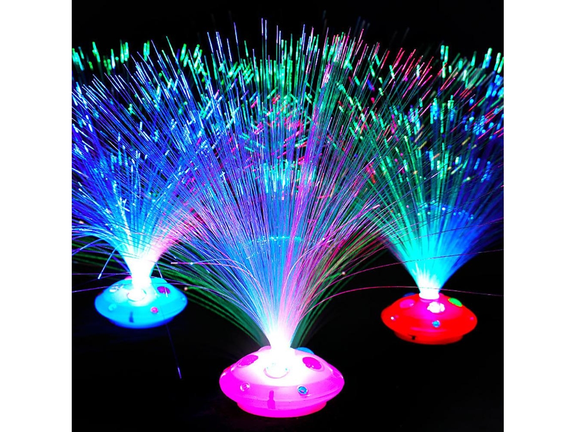 Primerox lâmpada de Decoração Lanterna Óptica de Fibra Led Colorida para Casa Sala Banheiro Bar