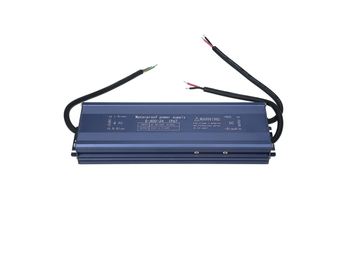 2026 fonte de Alimentação Transformador Led Impermeável Ip67 Ac 180 240v para Dc 24v 400w para Fitas Led, Painéis Externos