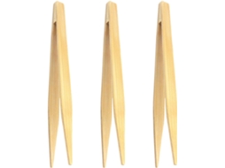 Pinças De Cozinha Abaodam Com Cabos Ergonômicos Bambu Antiderrapantes, Conjunto De 3 Utensílios Práticos E Resistentes