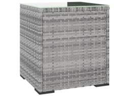 Side Table, Side Tables Vidaxl Cinzeto Rattan / Vime (n/a)