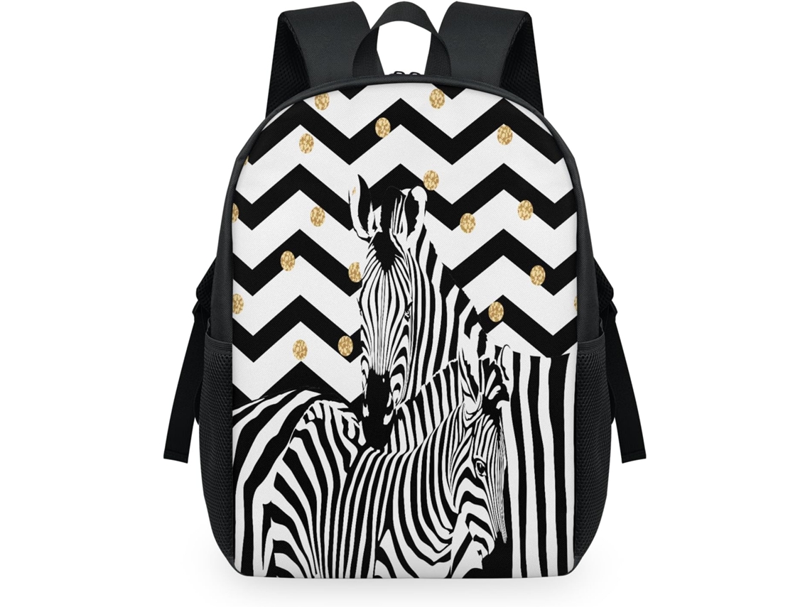 Mochila Tropicallife Zebra e Chevron para Crianças POLÍESTER 32.5x15x44.9 cm