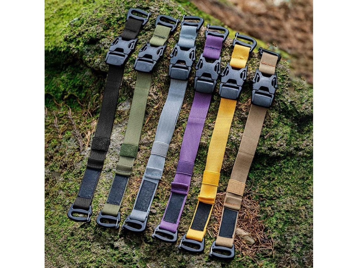 Conjunto De 2 Cintas Bagagem Ajustáveis Com Secção Elástica, 49, 5cm, Fabricadas Em Polipropileno, Para Fixação De Carga