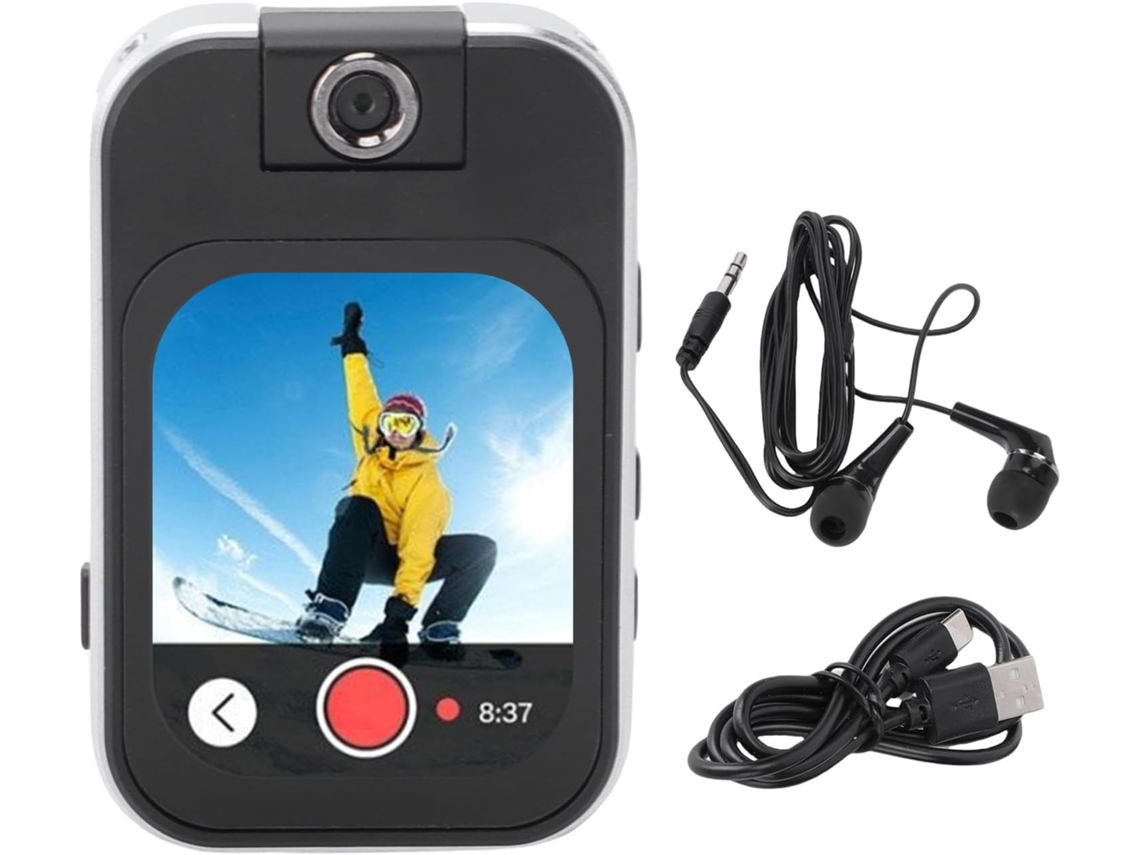 Reprodutor De Mp3/mp4 Com Câmera Ação Hd, Esportiva Recarregável Via