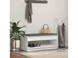 Vidaxl Banco De Hall Branco 103 X 38 X 45 Cm