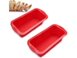 Conjunto De 2 Formas Para Pão E Bolos, Em Silicone, Para Forno, Confeitaria E Preparo Doméstico