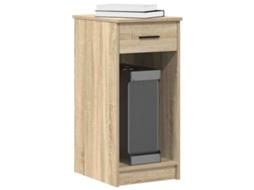 Vidaxl Suporte Torre Computador Com Gaveta 35x45x77 Cm Carvalho Sonoma