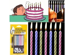 Mali 10pcs Velas de Recarregamento Engraçadas para Aniversário Natal Festas Brincadeiras