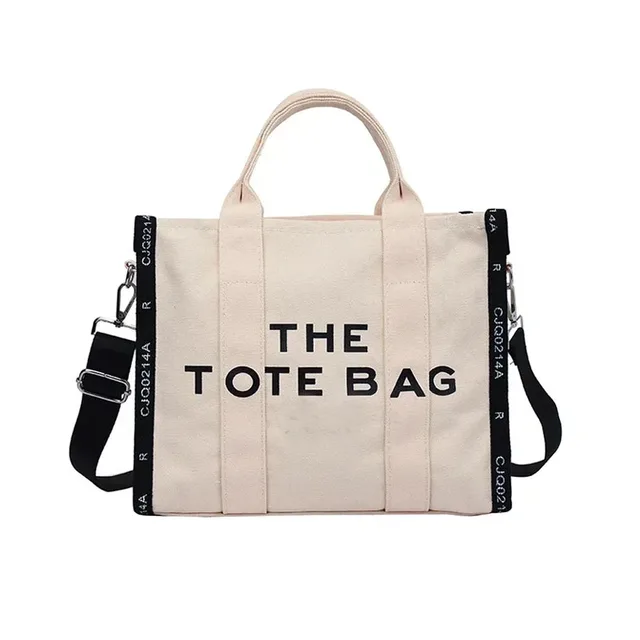 Bolsa de Lona AQUAFORGE de luxo, grande, com zíper, estilo transversal, preta para mulheres