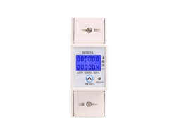 Medidor De Energia Digital Com Tela Lcd Retroiluminada, 5-80a, 230v, 50hz, Monofásico, Para Montagem Em Trilho Din.