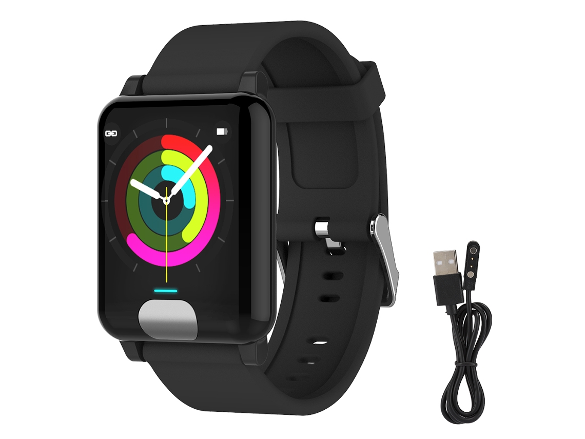Pulseira Inteligente com ECG, Tela Colorida e Monitor de Frequência EOOCOO