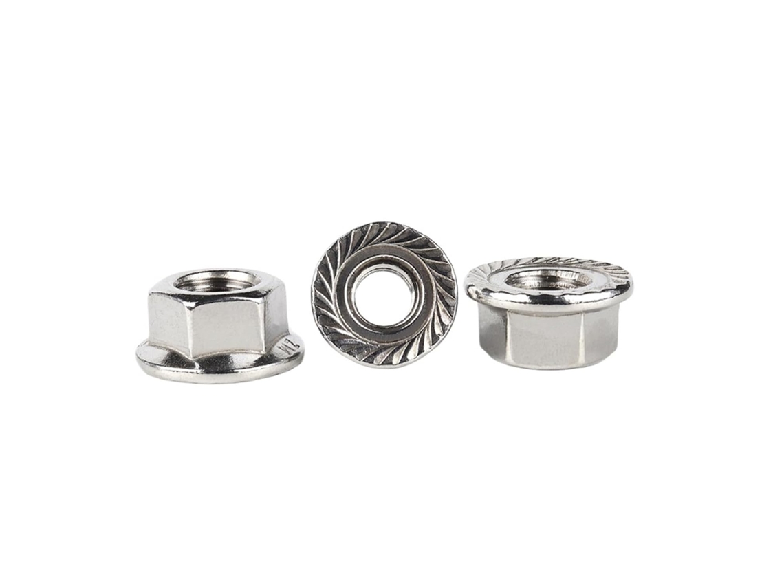Porcas Flangeadas Com Cabeça Sextavada E Rosca Fina A2, Em Aço Inoxidável, Passo De 0, 75 1, 25 1, 5mm, M6, M8, M10, M12