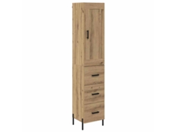 Conjunto 1 Buffet De Armazenamento Vidaxl Castanho Derivados De Madeira (34,5 X 34 X 180 Cm)