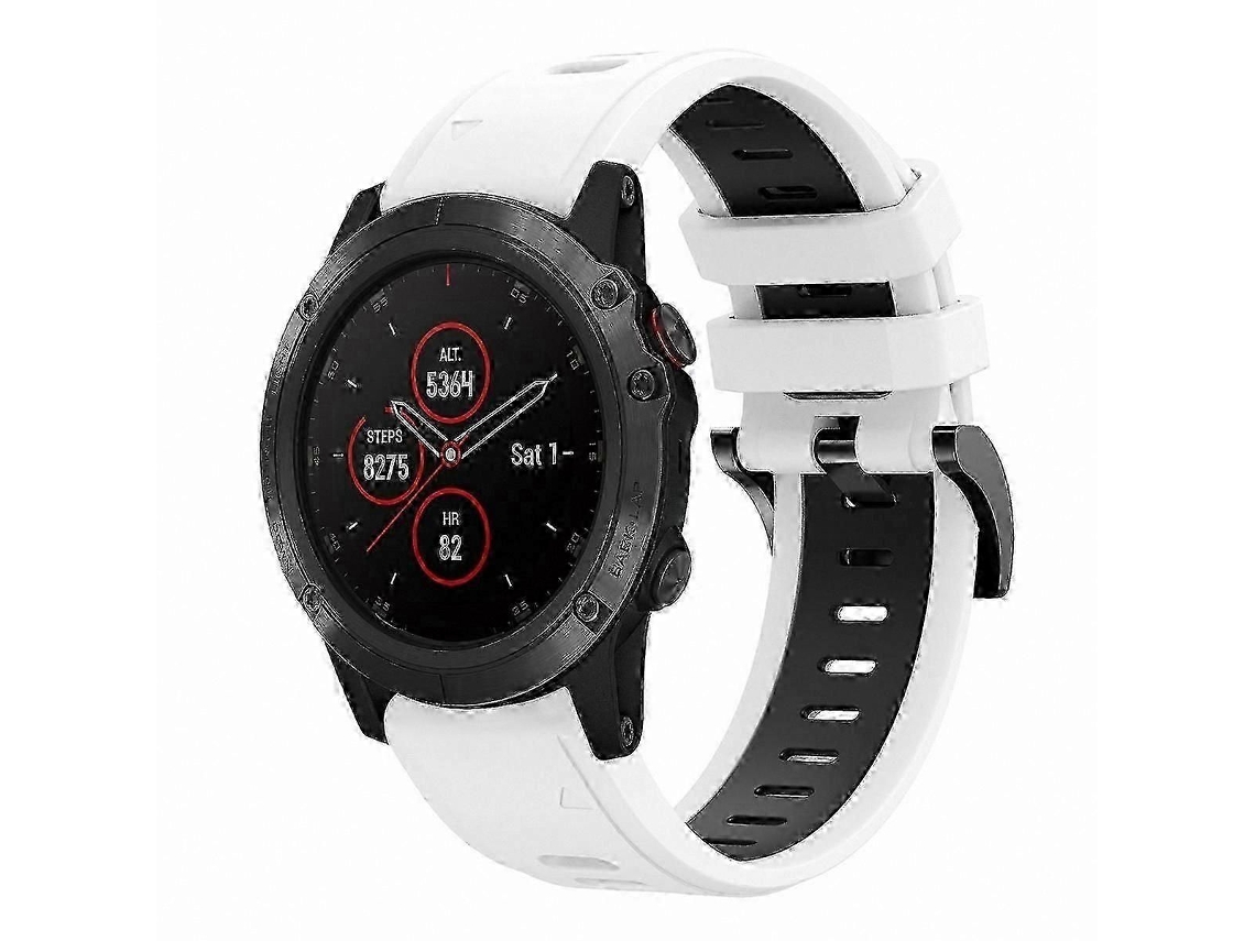 Pulseira Esportiva De Silicone Bicolor De 26 Mm Para Relógios Inteligentes Com Gps.