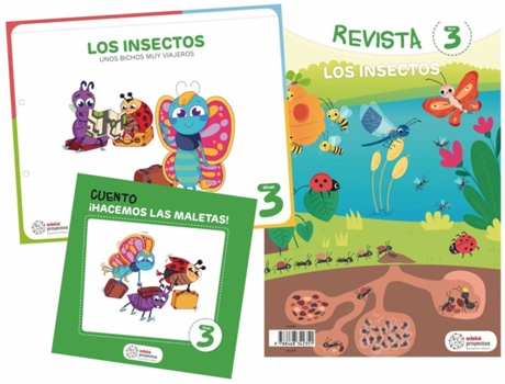 Livro Los Insectos 5 Años. Unos Bichos Muy Viajeros. Proyectos 2019 de VVAA (Espanhol)