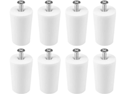 8 Batentes Brancos Com Parafusos Para Persianas, Portas, Janelas, Mosquiteiros E Acessórios Para Cortinas De Rolo